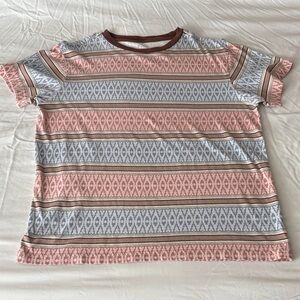 Original Use Brown, Cream and Blue T-Shirt